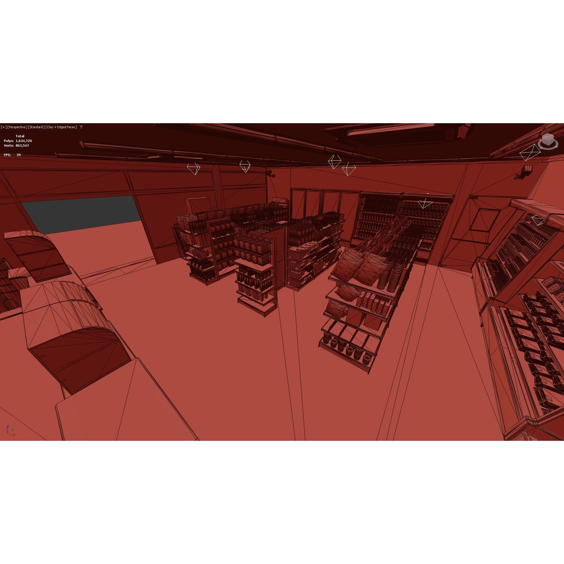 Japanese Convenience Store - Low-Poly Game-Ready 3D Model - View 19