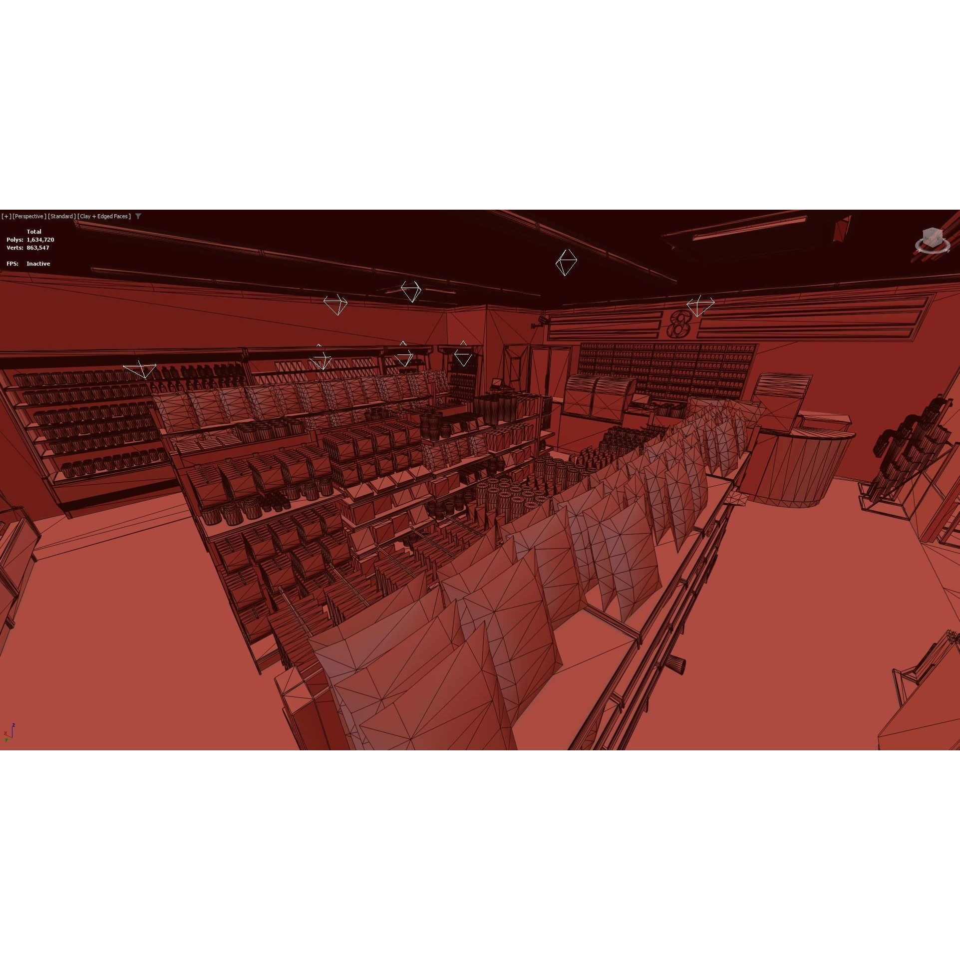 Japanese Convenience Store - Low-Poly Game-Ready 3D Model - View 20