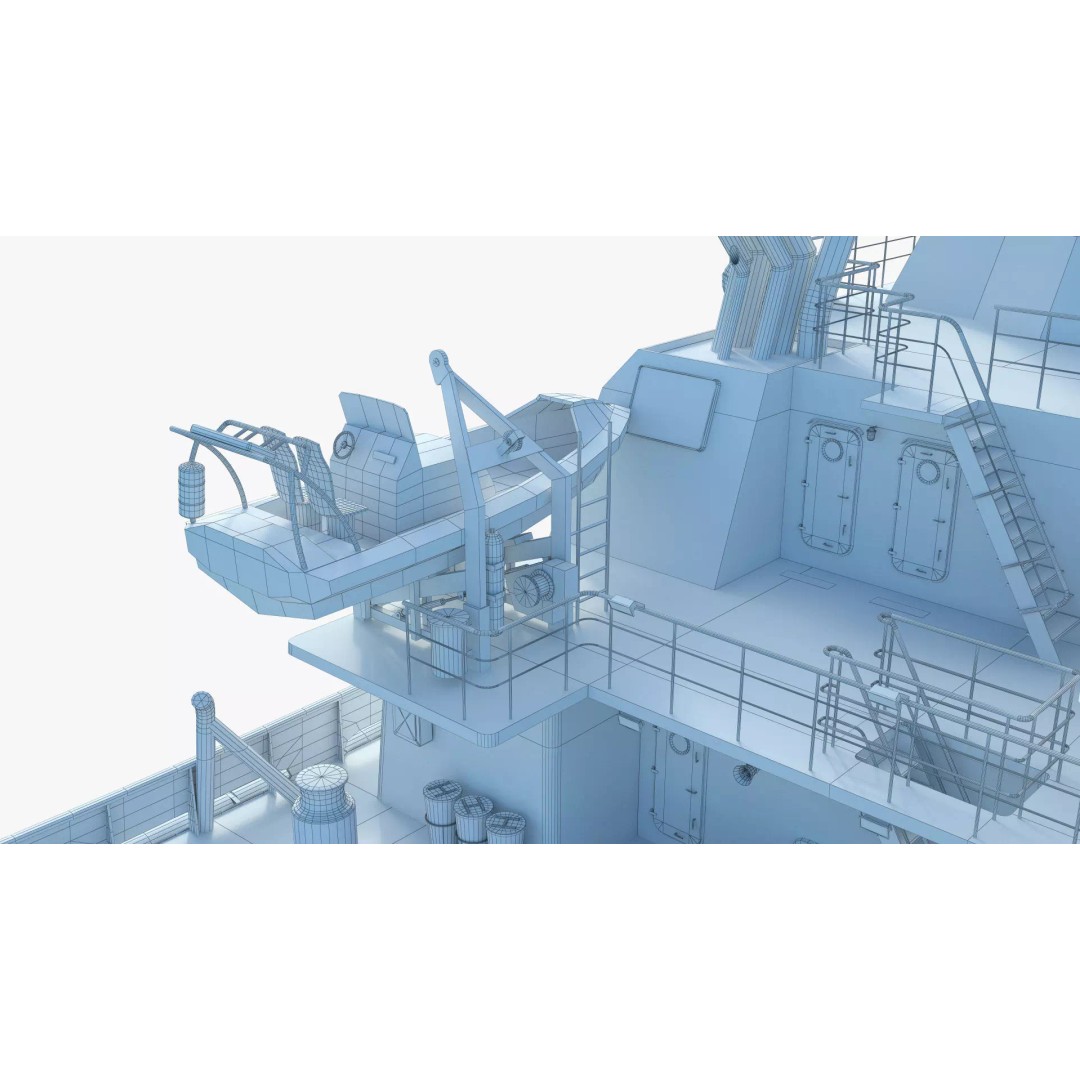 Icebreaker Tug Ship 3D Model – Realistic Industrial Vessel, FBX, OBJ - View 15