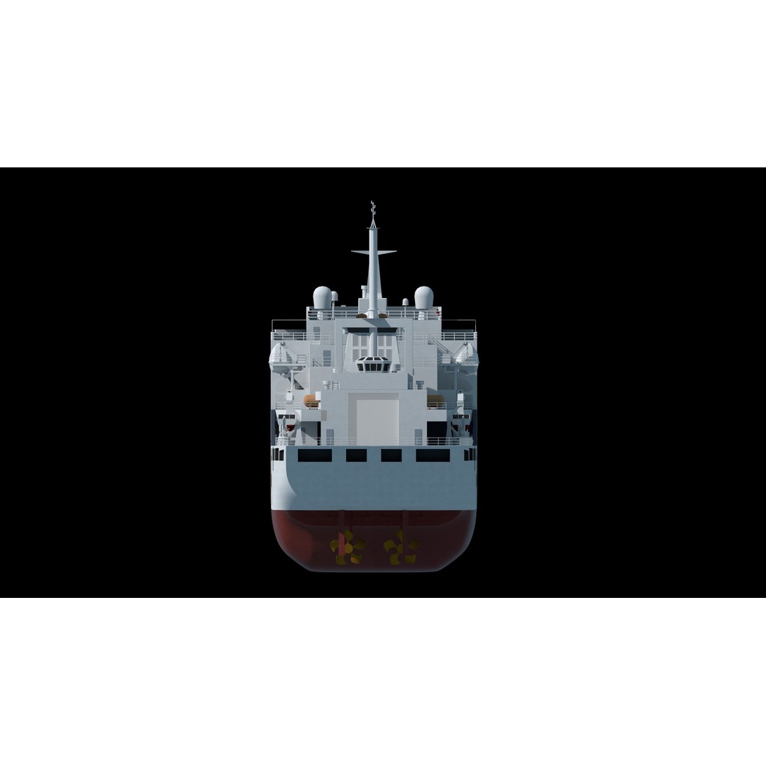 Chinese Peace Ark Hospital Ship 3D Model – High Poly PBR Asset, OBJ & Maya - View 9
