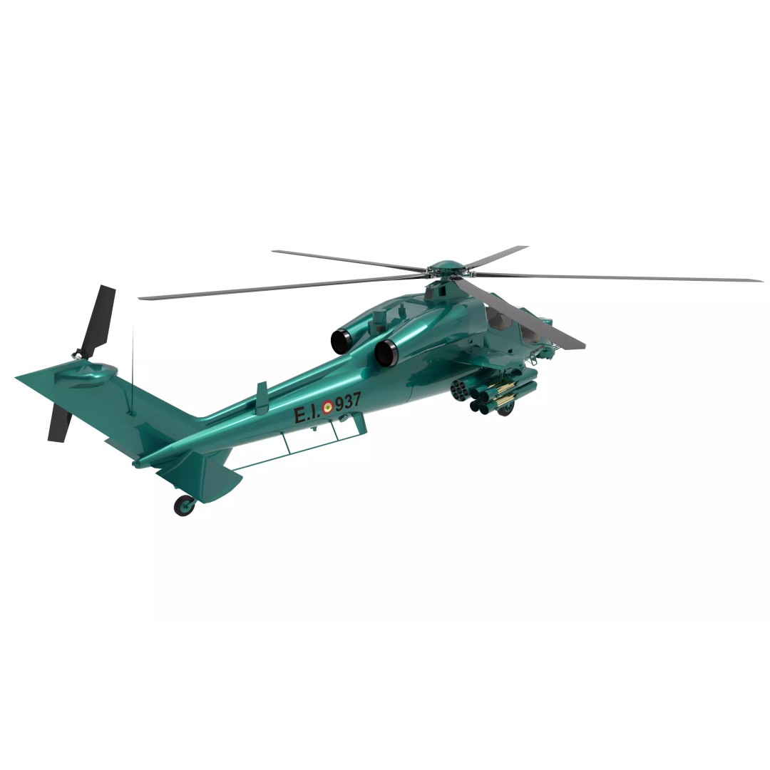 Agusta A129 Mangusta 3D Model – Low Poly Military Helicopter, FBX