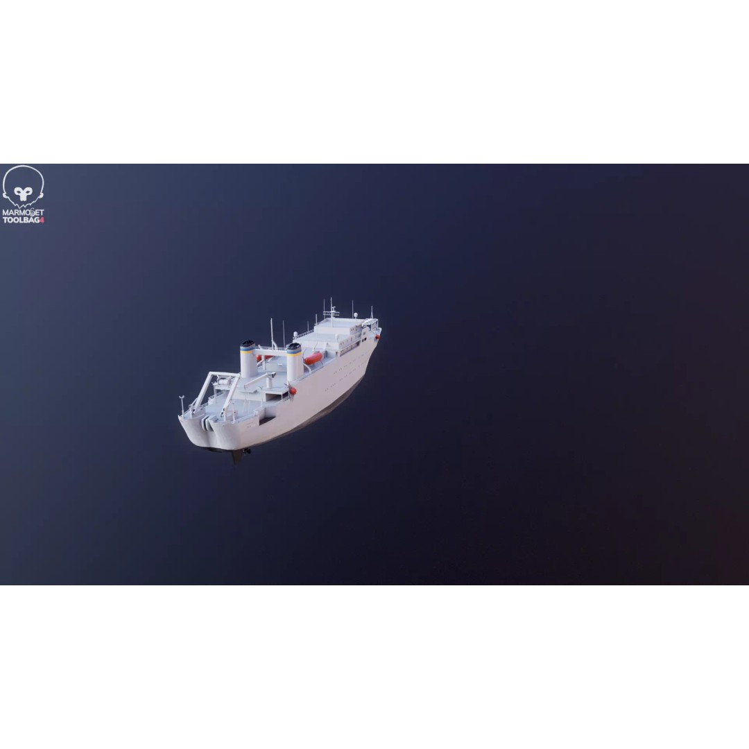 USNS Zeus 3D Model – Low Poly Navy Ship, FBX Game Asset - View 22