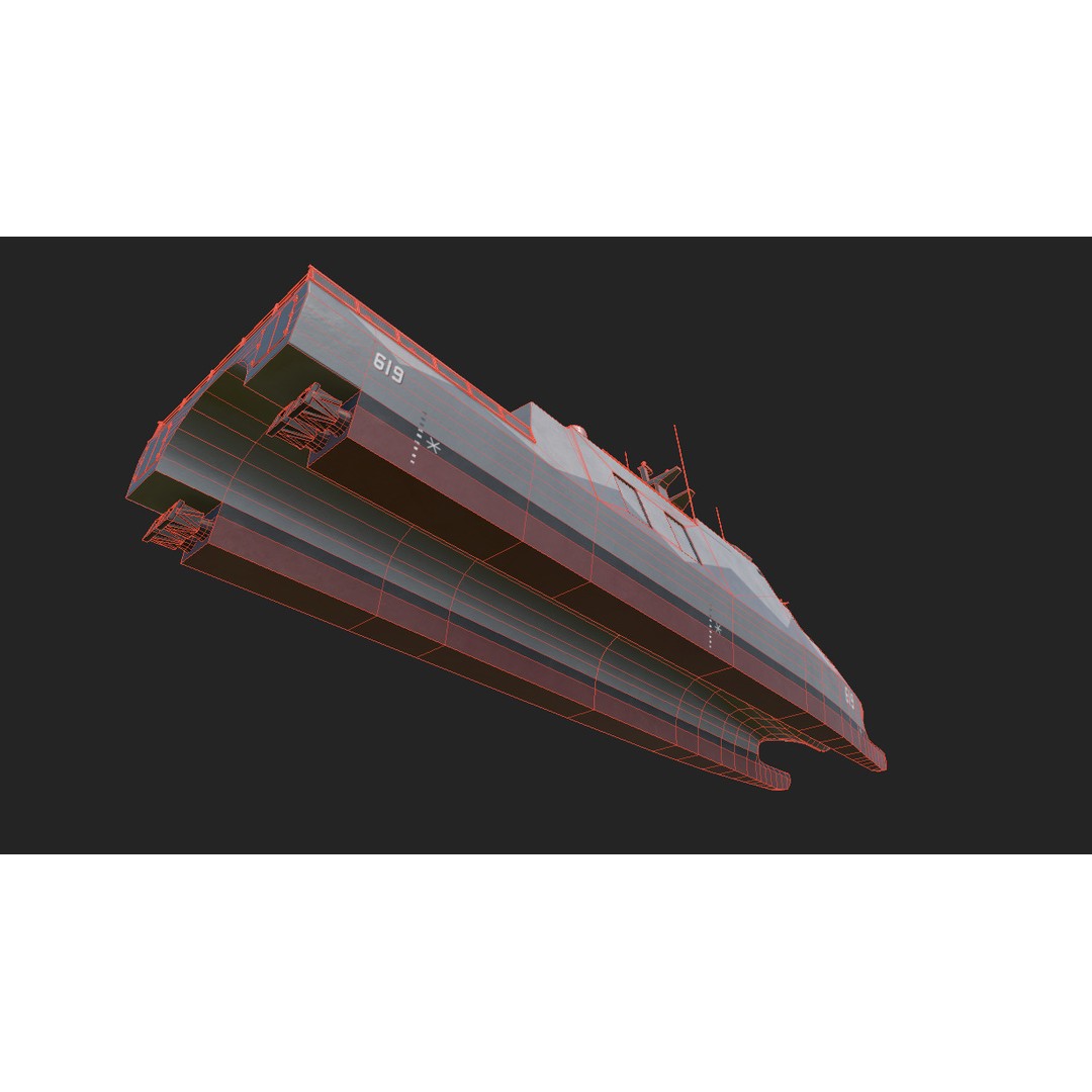 Tuo Jiang-Class Corvettes 3D Model – Military Watercraft, FBX