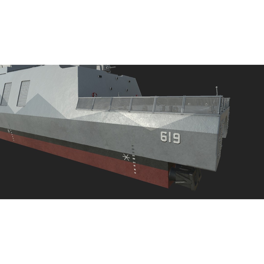 Tuo Jiang-Class Corvettes 3D Model – Military Watercraft, FBX - View 19