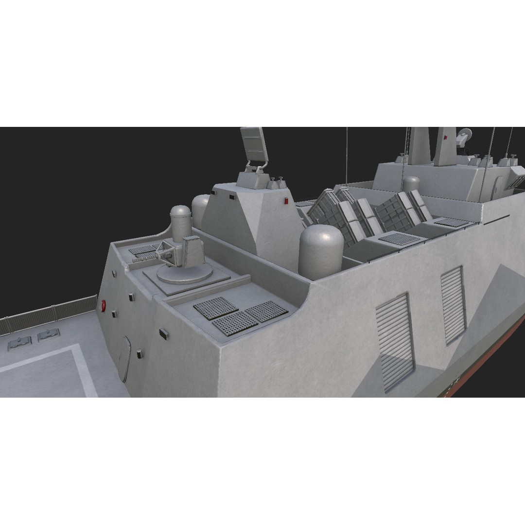 Tuo Jiang-Class Corvettes 3D Model – Military Watercraft, FBX - View 22