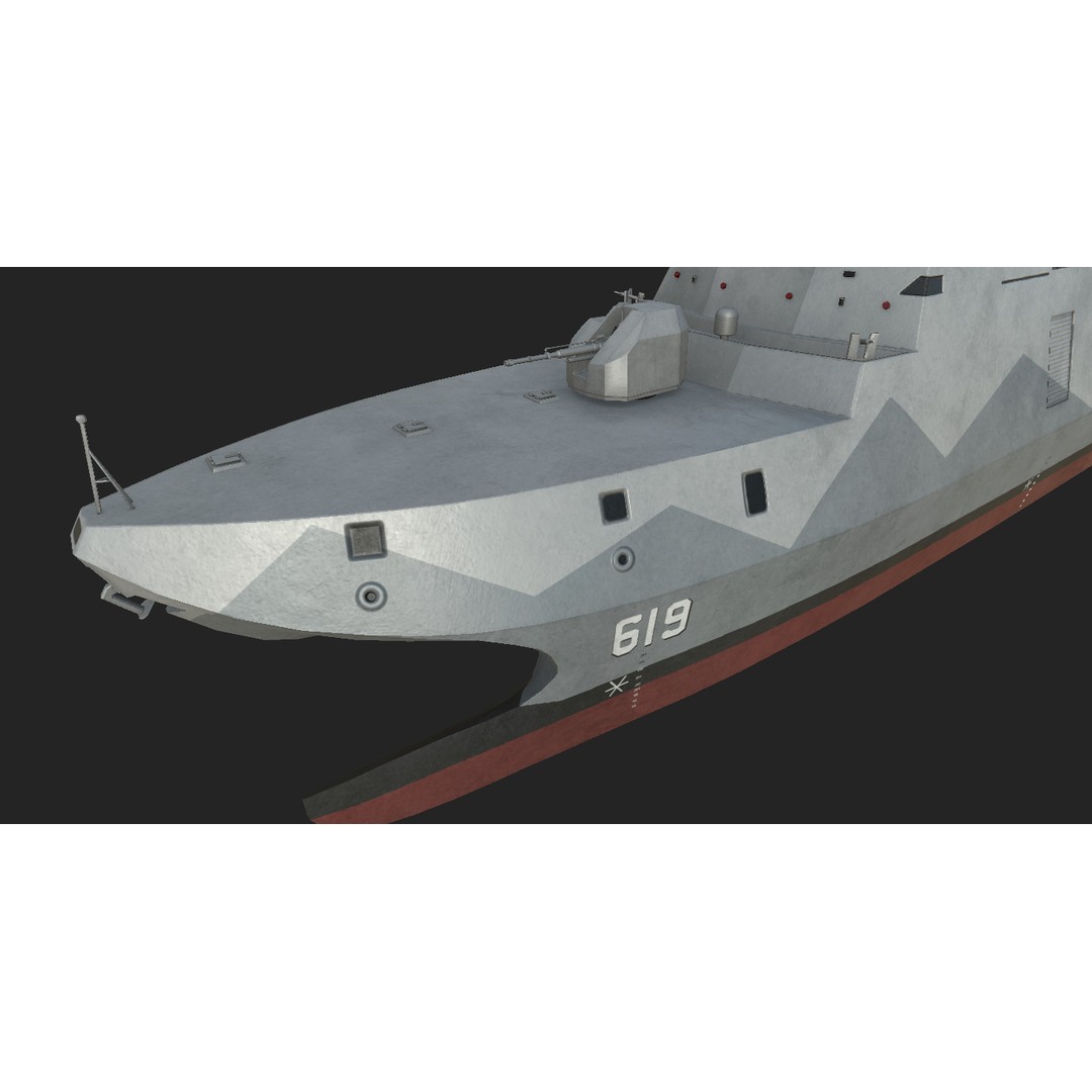 Tuo Jiang-Class Corvettes 3D Model – Military Watercraft, FBX - View 3