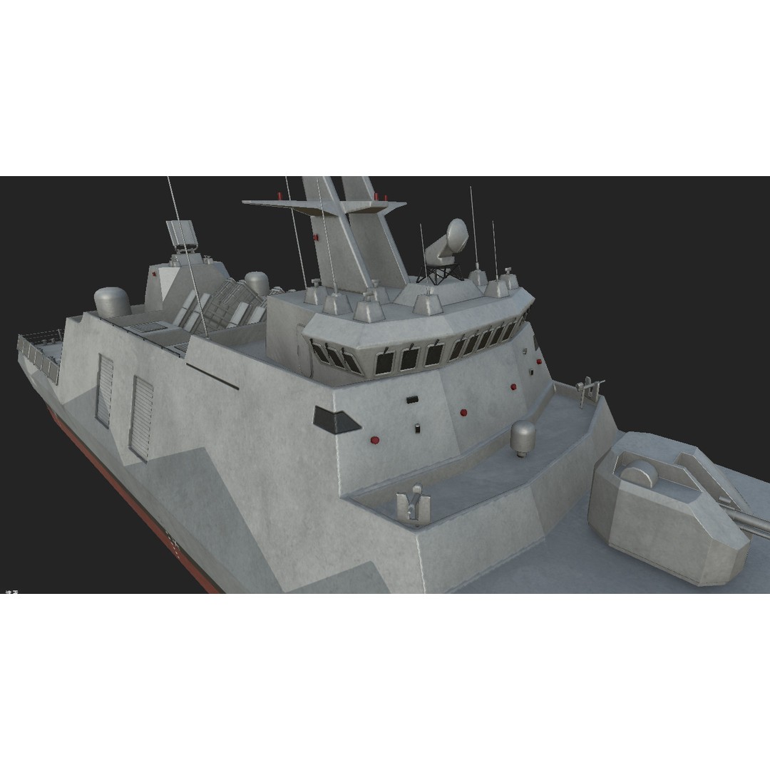 Tuo Jiang-Class Corvettes 3D Model – Military Watercraft, FBX - View 5