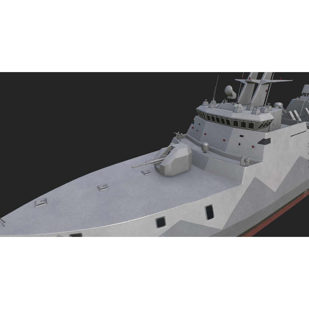 Tuo Jiang-Class Corvettes 3D Model – Military Watercraft, FBX - View 6