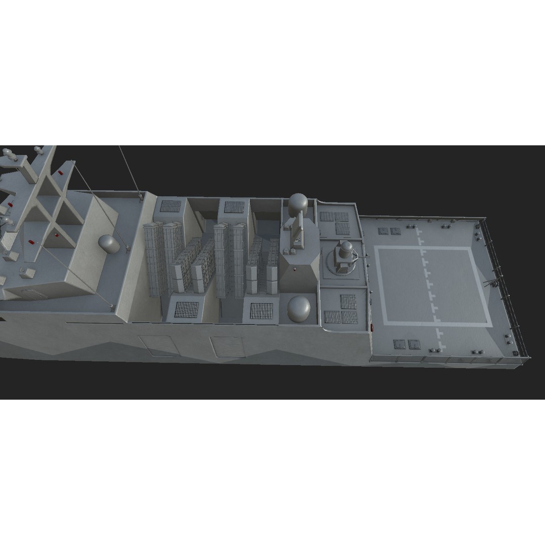 Tuo Jiang-Class Corvettes 3D Model – Military Watercraft, FBX - View 7