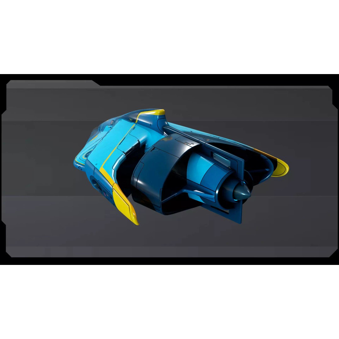 SF Ocean Explorer 3D Model – Low Poly Space Vehicle, FBX & OBJ Formats - View 12