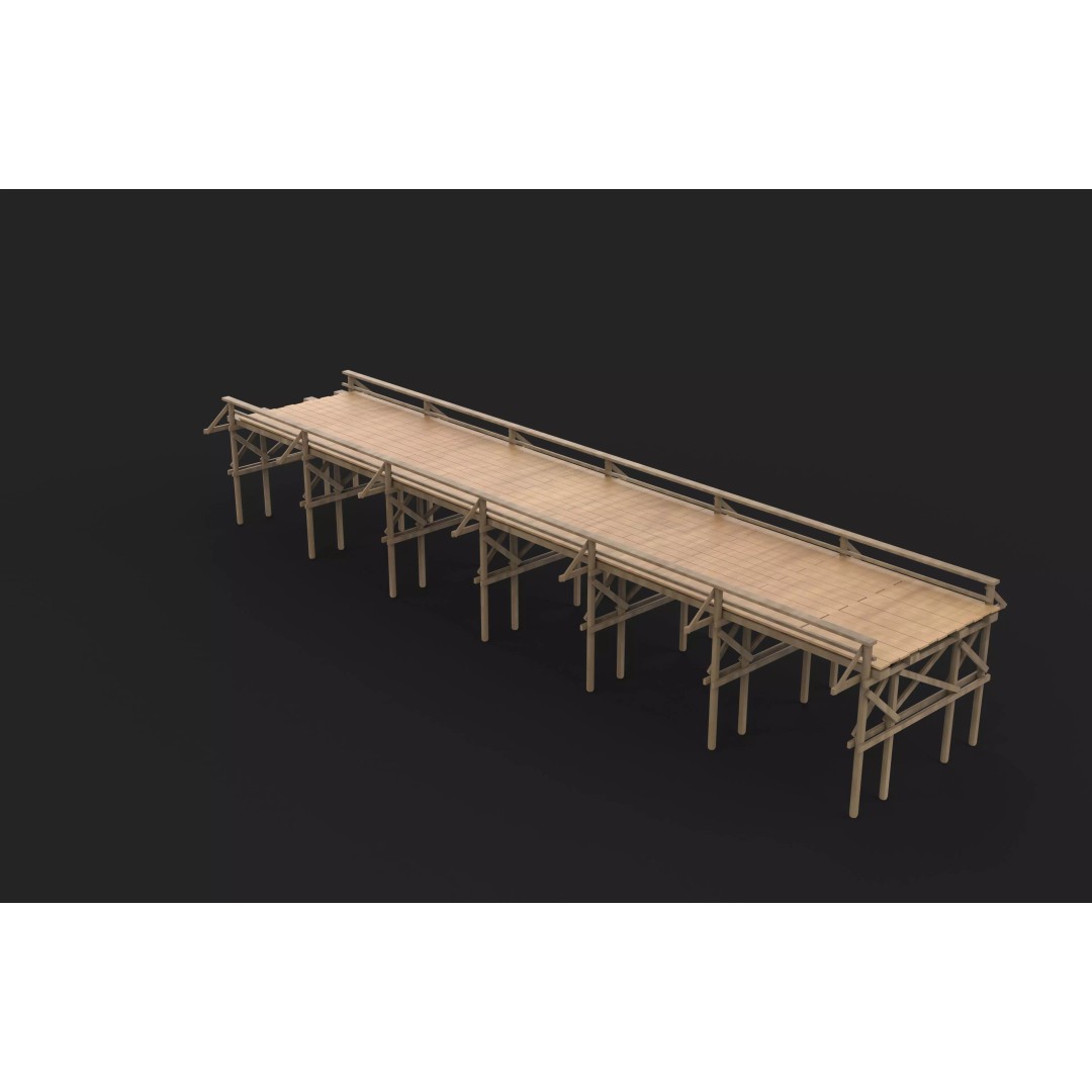 Coastal Sea Pier 3D Model – PBR Game-Ready Asset, FBX, OBJ, Blender - View 10