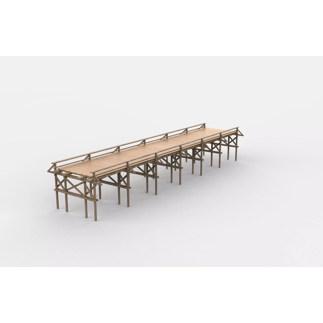 Coastal Sea Pier 3D Model – PBR Game-Ready Asset, FBX, OBJ, Blender - View 11