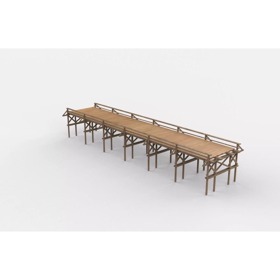 Coastal Sea Pier 3D Model – PBR Game-Ready Asset, FBX, OBJ, Blender - View 13
