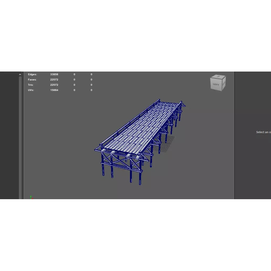 Coastal Sea Pier 3D Model – PBR Game-Ready Asset, FBX, OBJ, Blender - View 15
