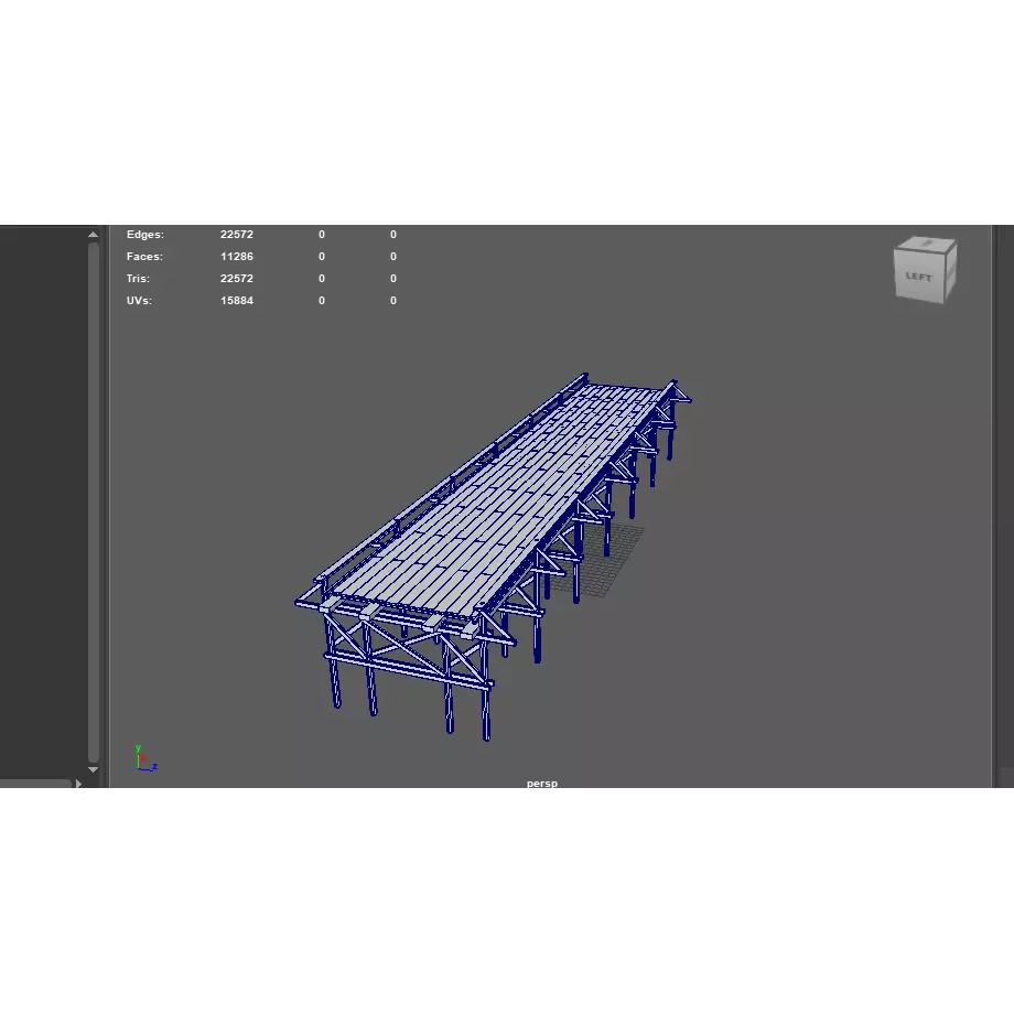Coastal Sea Pier 3D Model – PBR Game-Ready Asset, FBX, OBJ, Blender - View 17