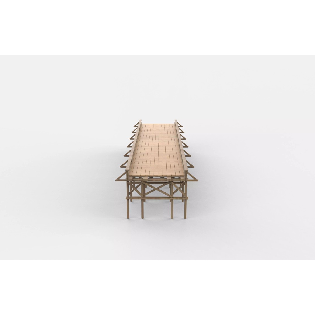 Coastal Sea Pier 3D Model – PBR Game-Ready Asset, FBX, OBJ, Blender - View 8