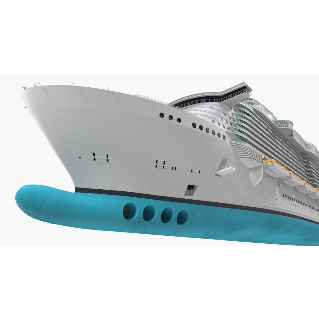 Passenger Cruise Ship 3D Model – Luxury Vessel for Tourism, FBX, OBJ - View 30