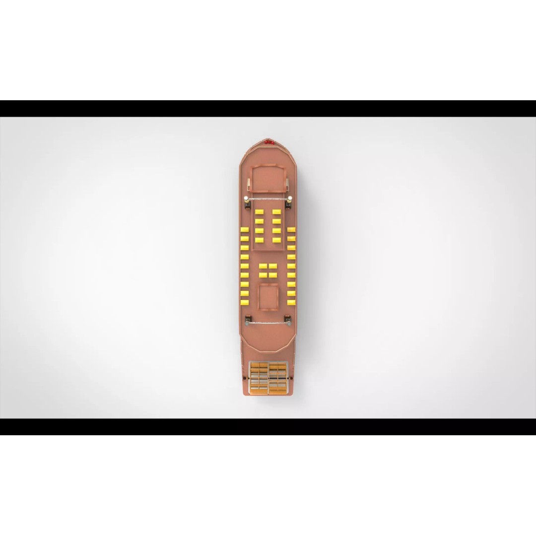 Paddle Boat 3D Model – Low Poly Watercraft, FBX, Game Ready - View 7