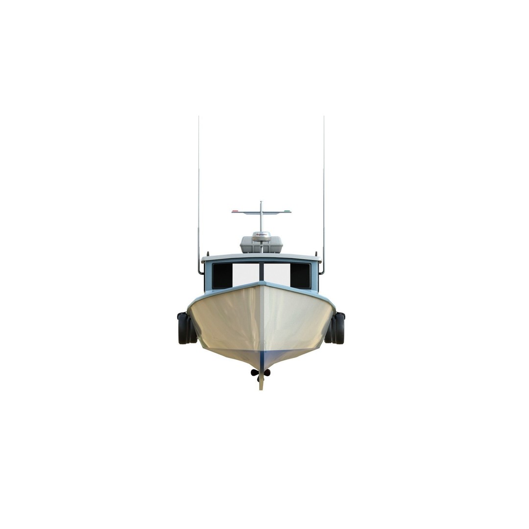 Lobster Fishing Boat 3D Model – PBR Recreational Watercraft, FBX & OBJ - View 11