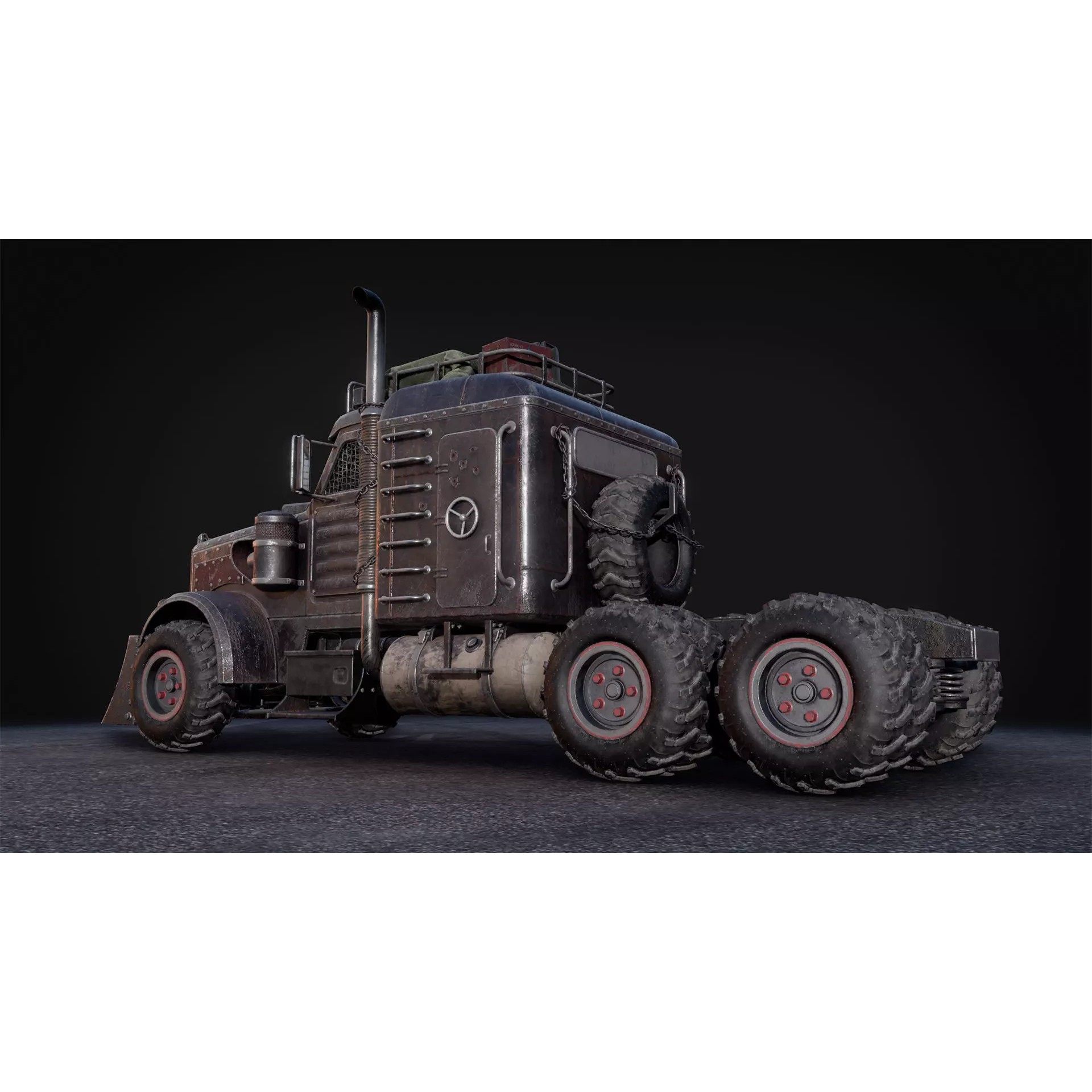 Post-Apocalyptic Vehicles Pack - Low-Poly Game-Ready 3D Model - View 20