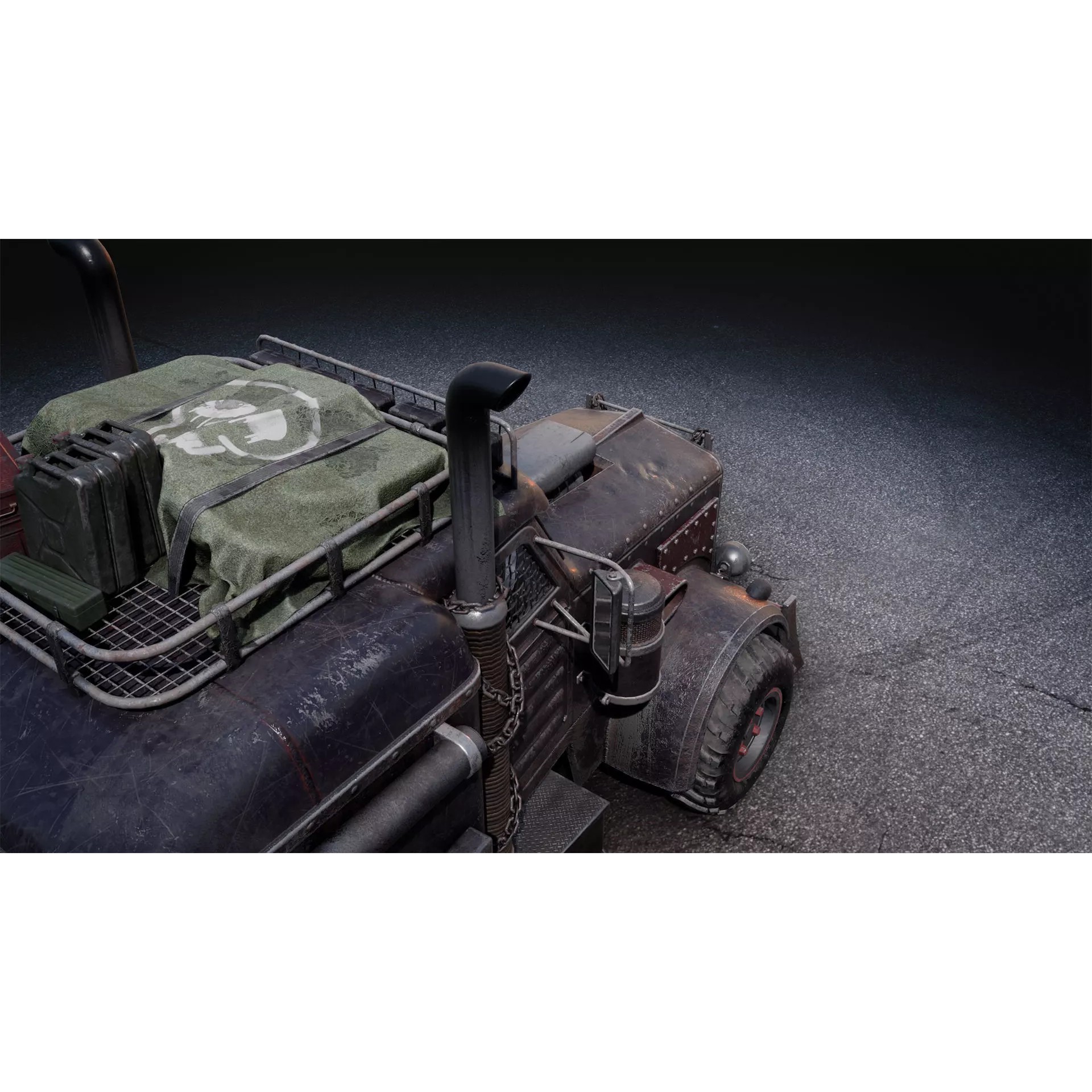 Post-Apocalyptic Vehicles Pack - Low-Poly Game-Ready 3D Model - View 23