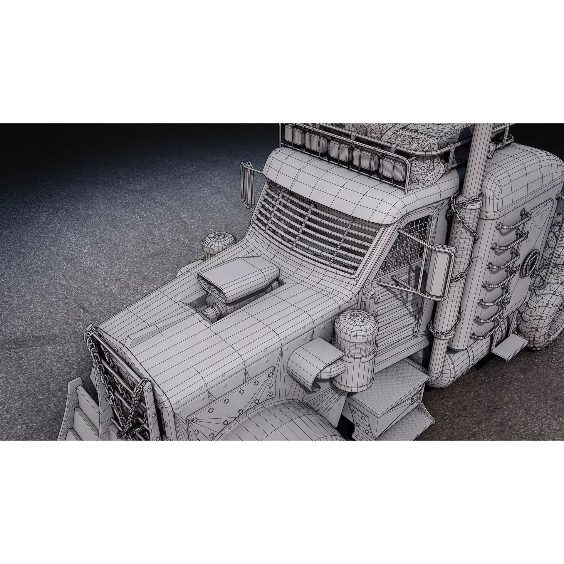 Post-Apocalyptic Vehicles Pack - Low-Poly Game-Ready 3D Model - View 31