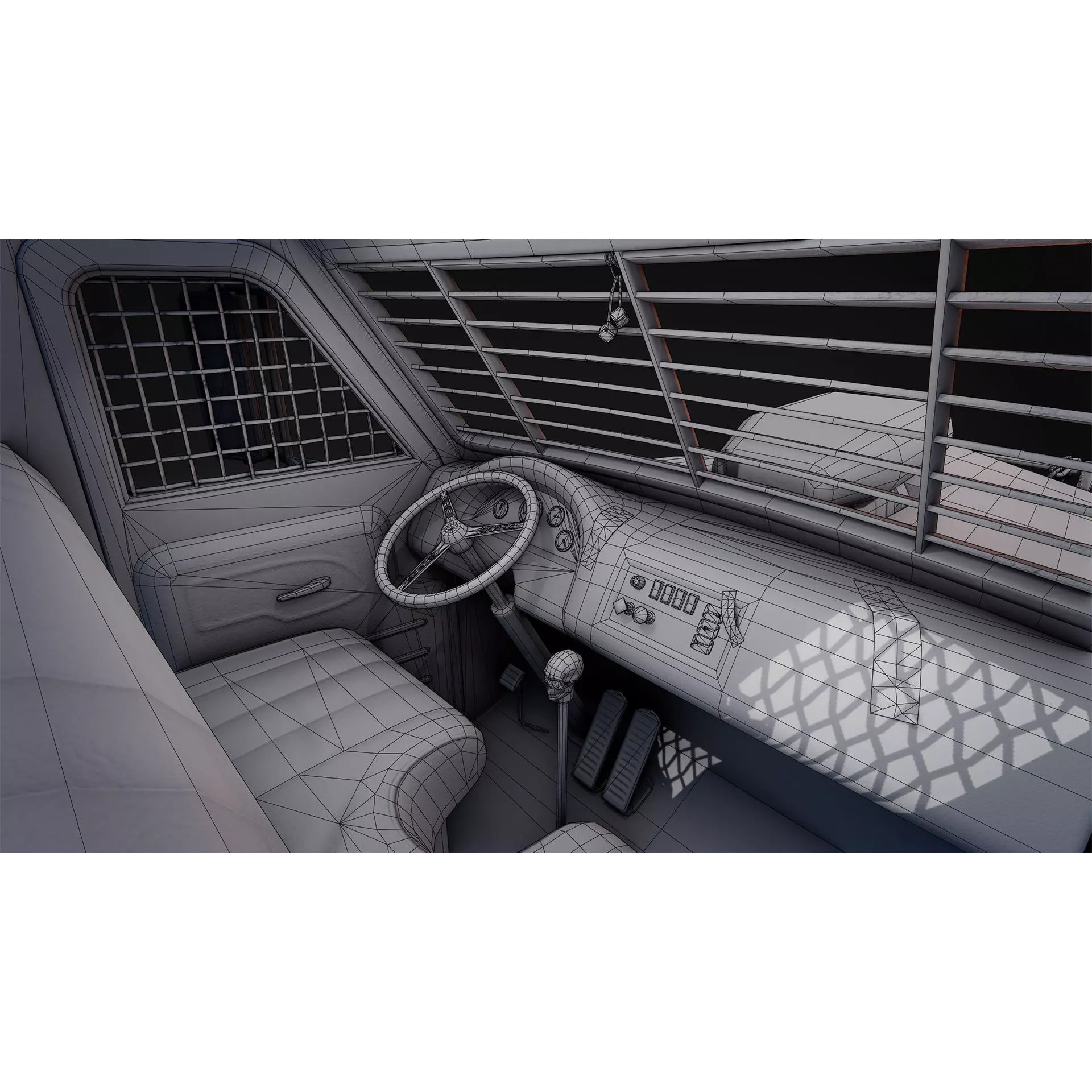 Post-Apocalyptic Vehicles Pack - Low-Poly Game-Ready 3D Model - View 32