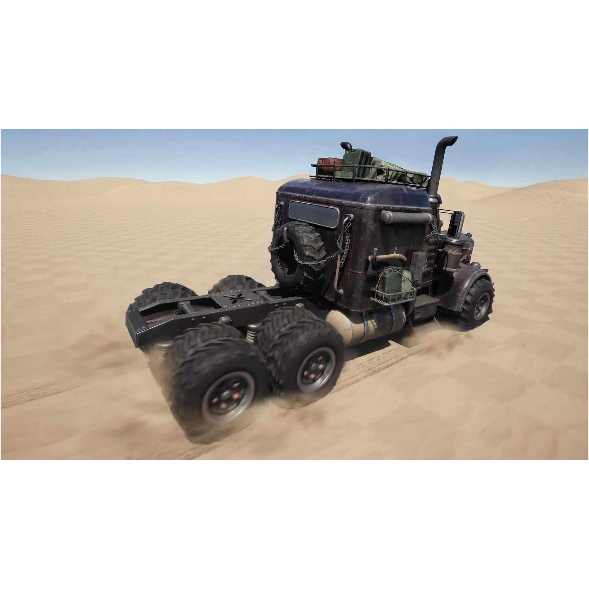 Post-Apocalyptic Vehicles Pack - Low-Poly Game-Ready 3D Model - View 33