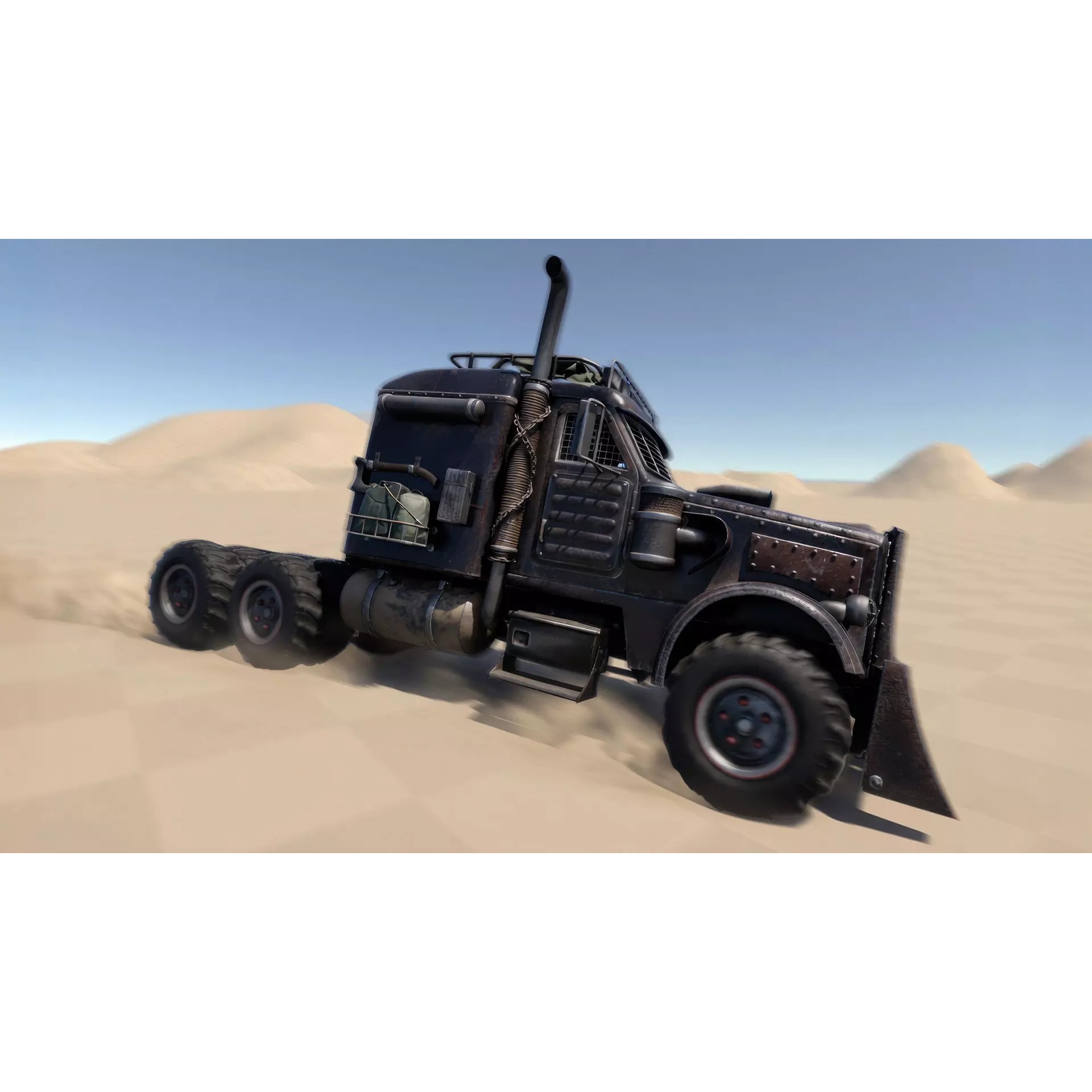 Post-Apocalyptic Vehicles Pack - Low-Poly Game-Ready 3D Model - View 34