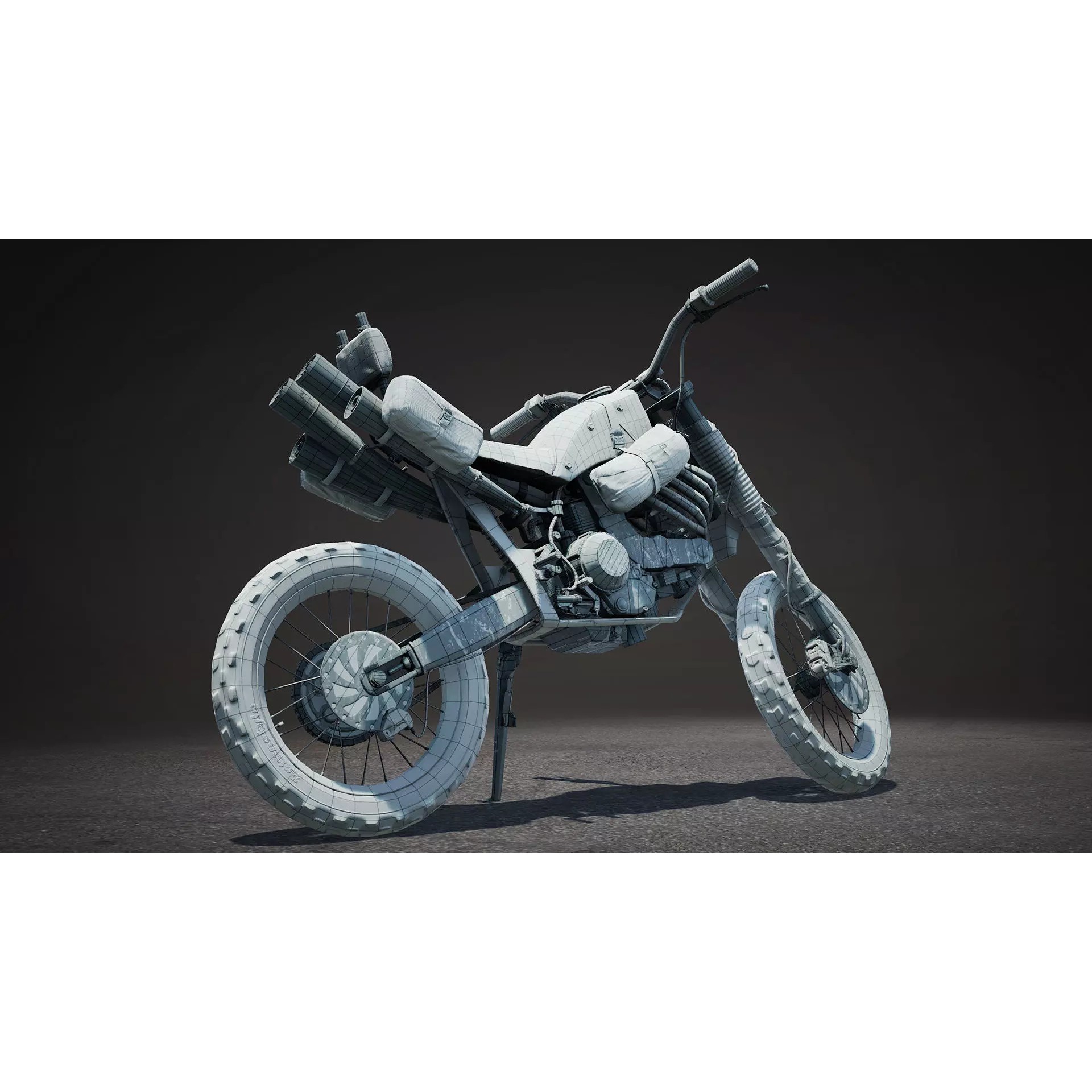 Post-Apocalyptic Vehicles Pack - Low-Poly Game-Ready 3D Model - View 41