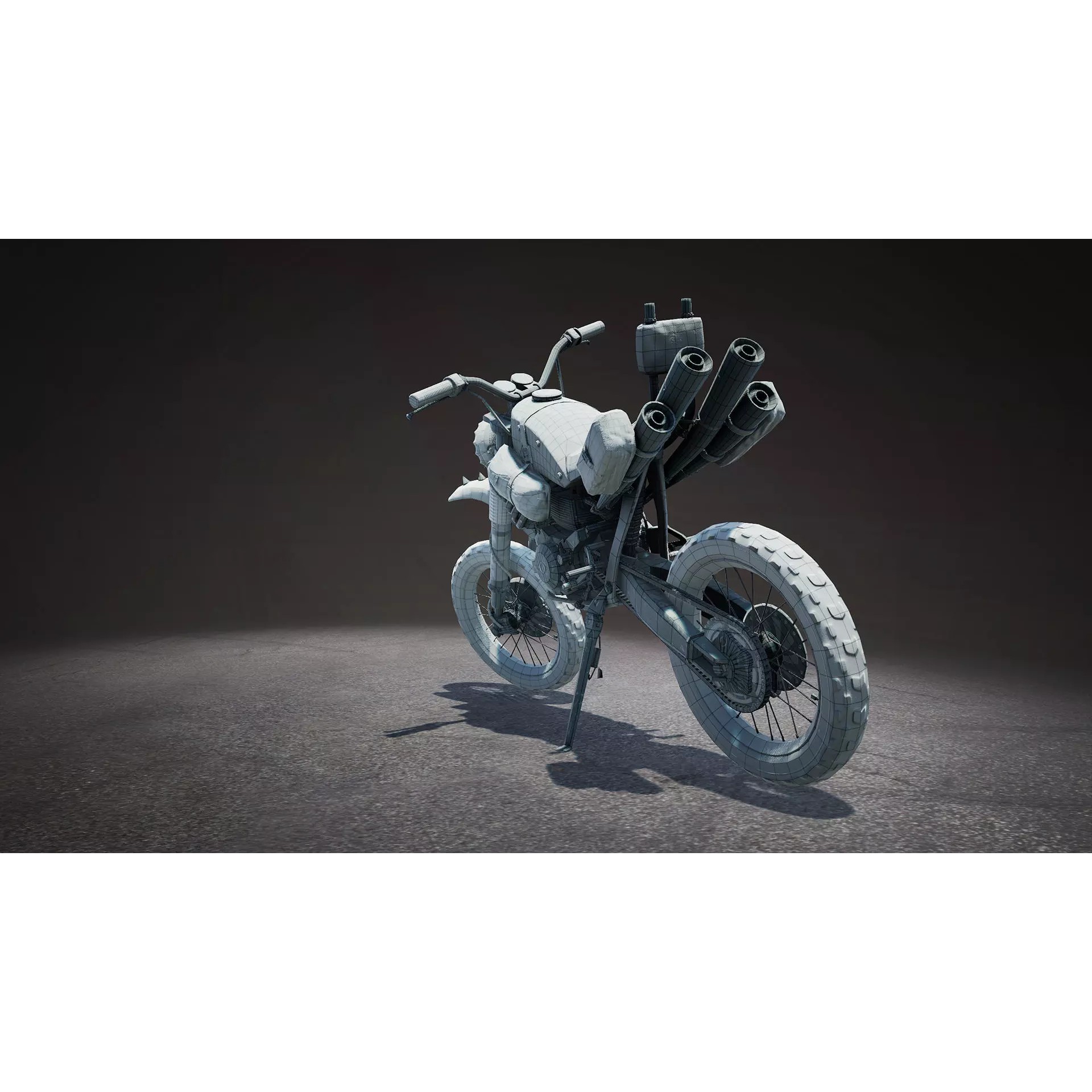 Post-Apocalyptic Vehicles Pack - Low-Poly Game-Ready 3D Model - View 45