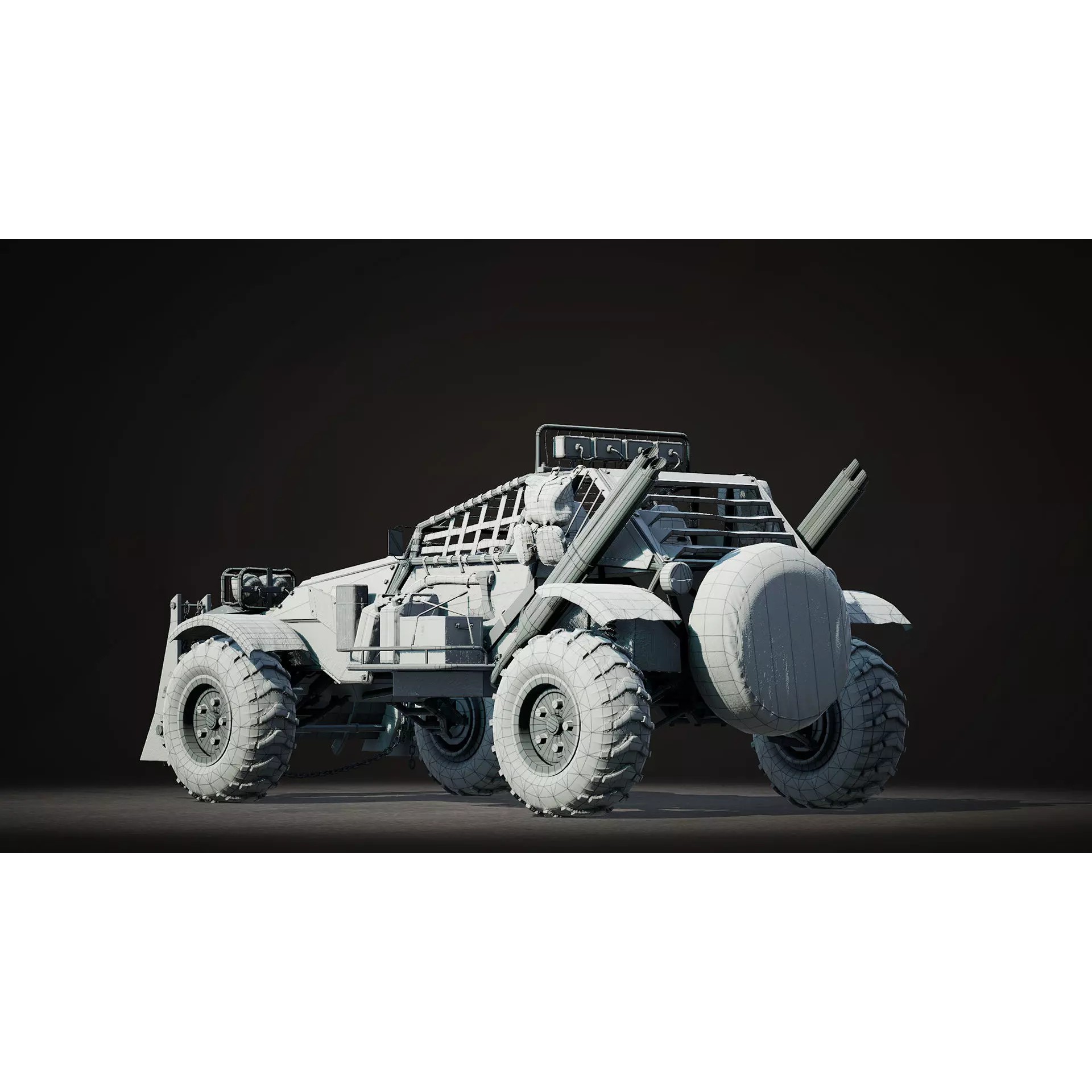 Post-Apocalyptic Vehicles Pack - Low-Poly Game-Ready 3D Model - View 58