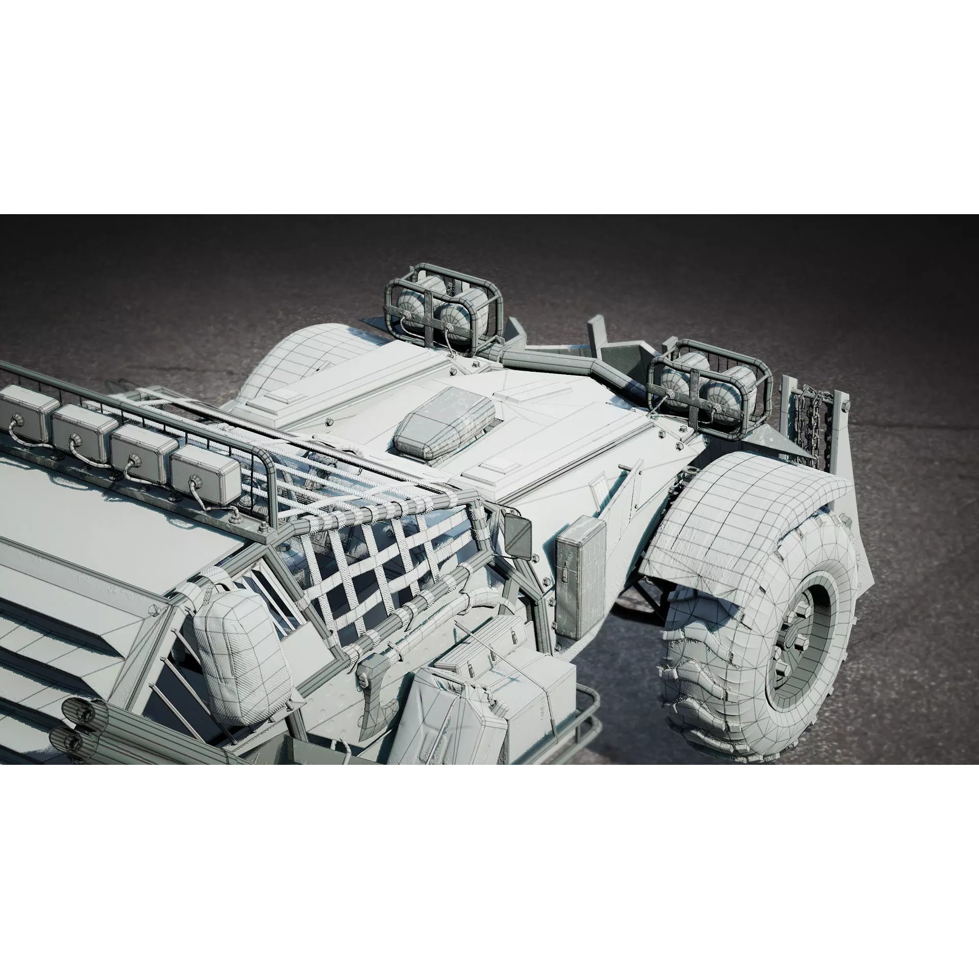 Post-Apocalyptic Vehicles Pack - Low-Poly Game-Ready 3D Model - View 63