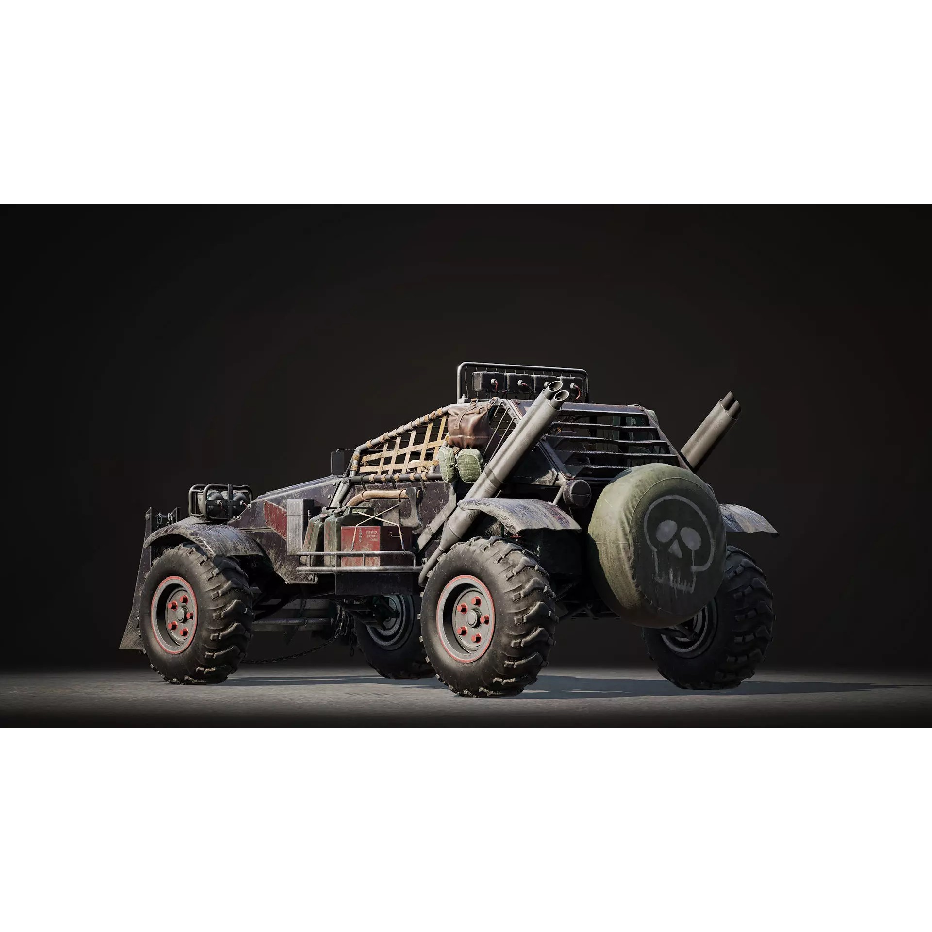 Post-Apocalyptic Vehicles Pack - Low-Poly Game-Ready 3D Model - View 65