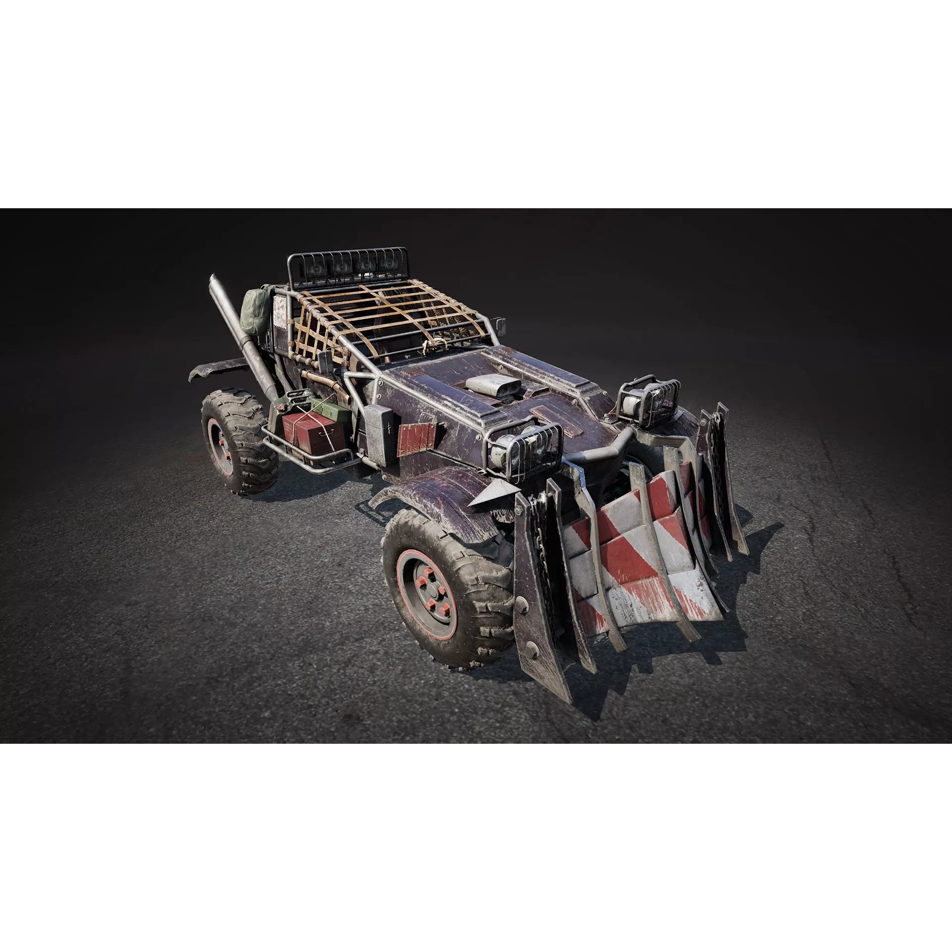 Post-Apocalyptic Vehicles Pack - Low-Poly Game-Ready 3D Model - View 68