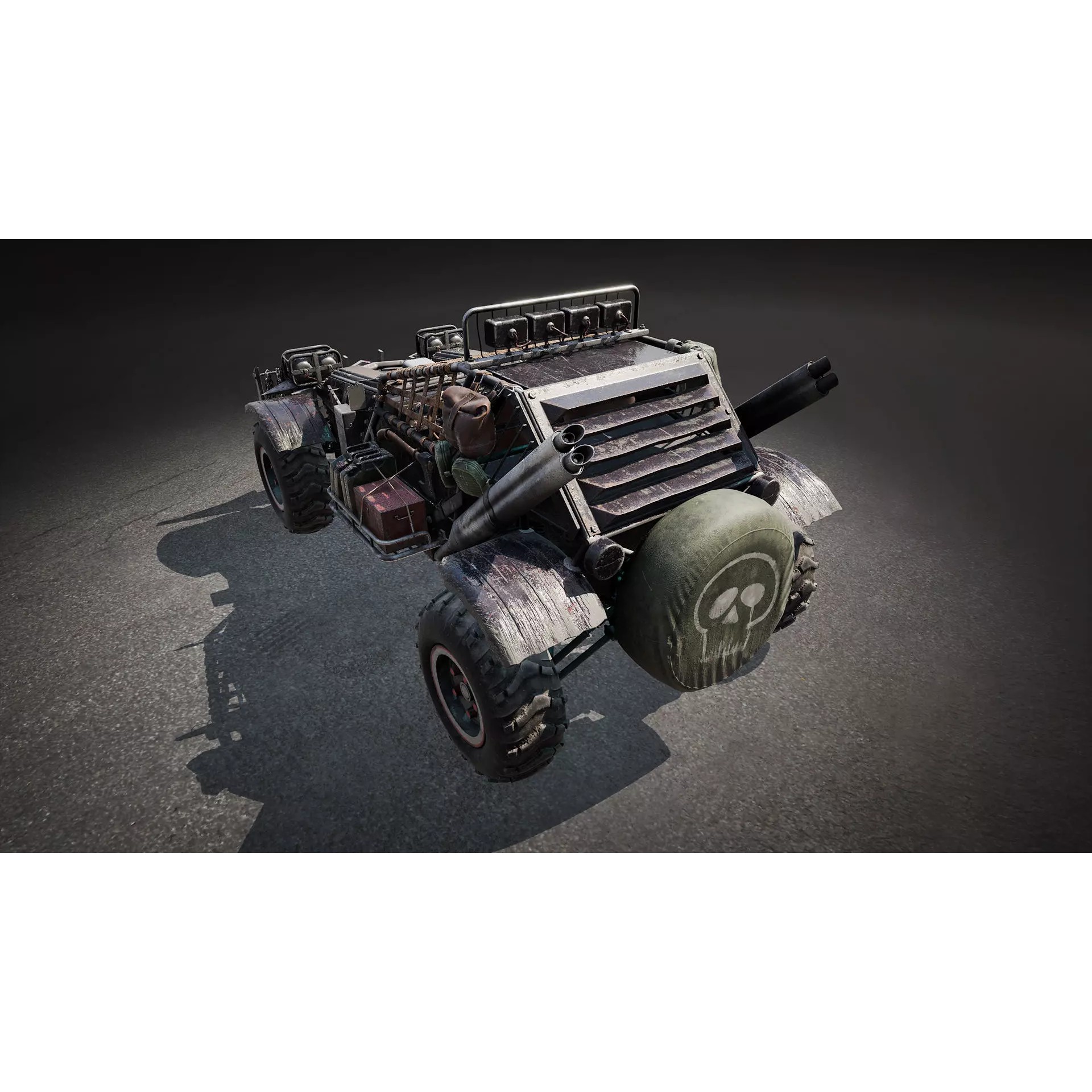 Post-Apocalyptic Vehicles Pack - Low-Poly Game-Ready 3D Model - View 70