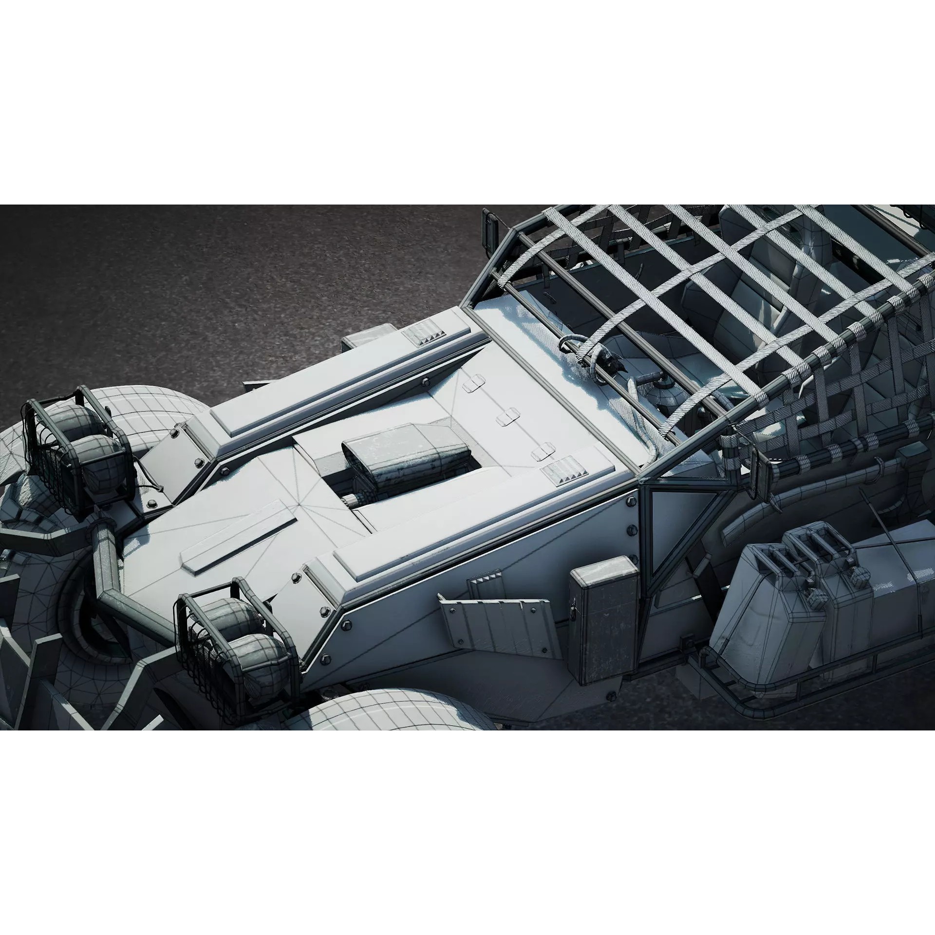 Post-Apocalyptic Vehicles Pack - Low-Poly Game-Ready 3D Model - View 71