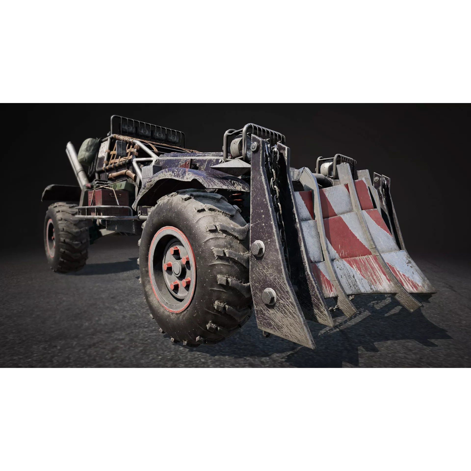 Post-Apocalyptic Vehicles Pack - Low-Poly Game-Ready 3D Model - View 72