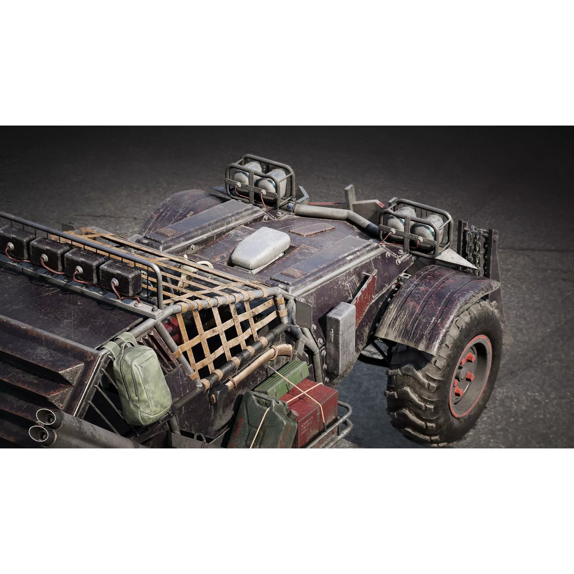 Post-Apocalyptic Vehicles Pack - Low-Poly Game-Ready 3D Model - View 74