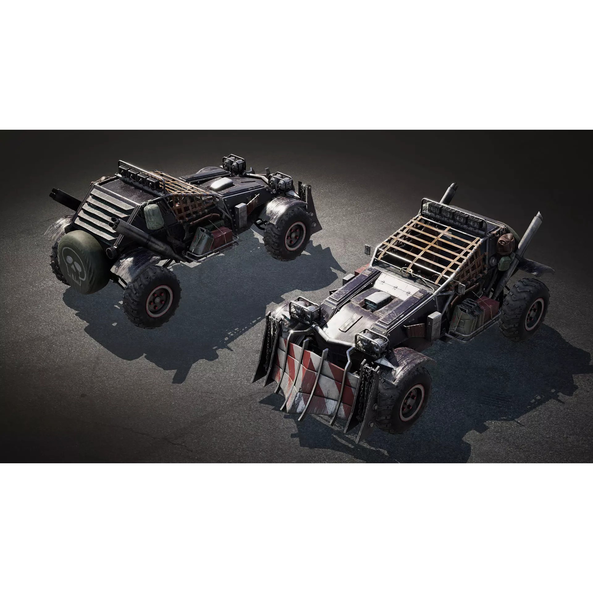 Post-Apocalyptic Vehicles Pack - Low-Poly Game-Ready 3D Model - View 76