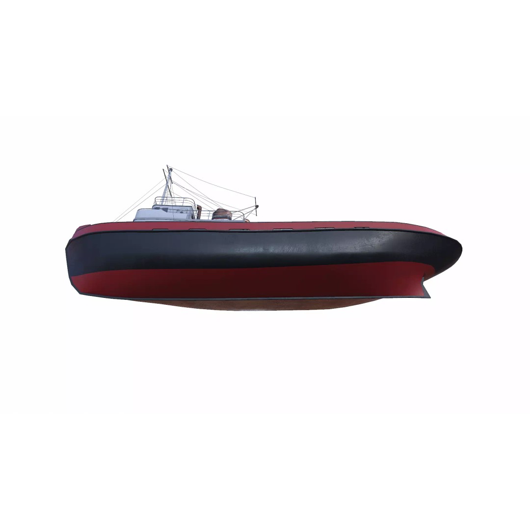 Old Tugboat 3D Model – Low Poly PBR Game Asset, FBX, OBJ, Blender - View 31