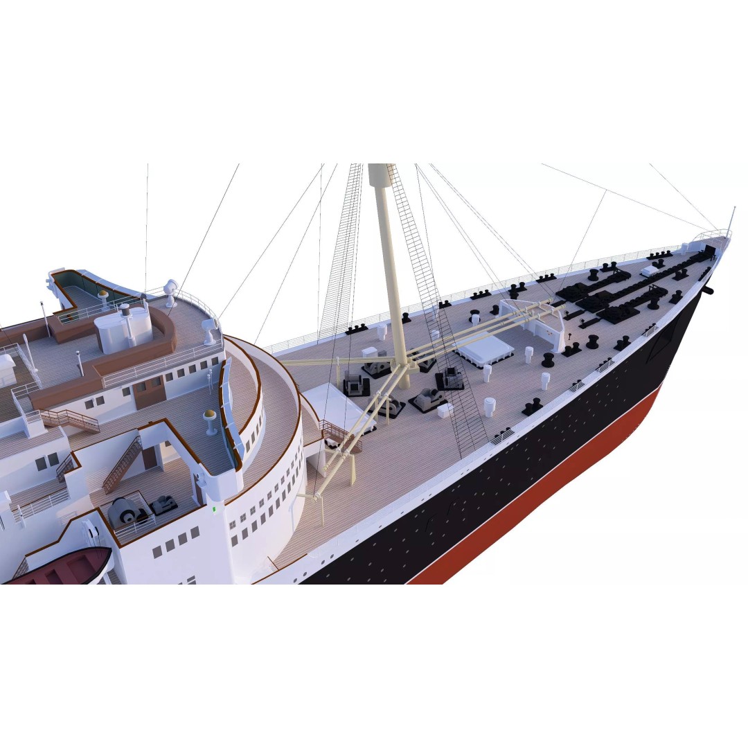 RMS Queen Elizabeth 3D Model – Historic Watercraft for SketchUp - View 16