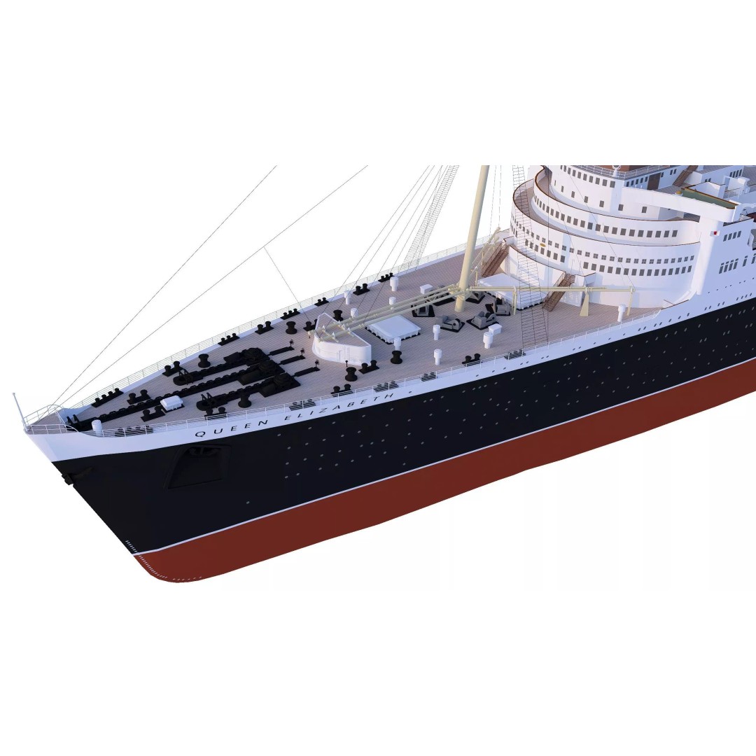 RMS Queen Elizabeth 3D Model – Historic Watercraft for SketchUp - View 8