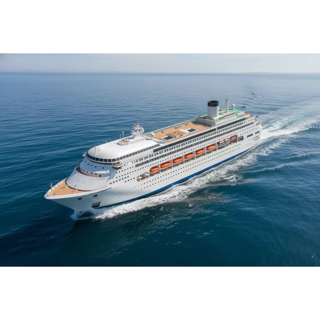 Modern Cruise Ship 3D Model – Detailed Ocean Liner with PBR Textures - View 2