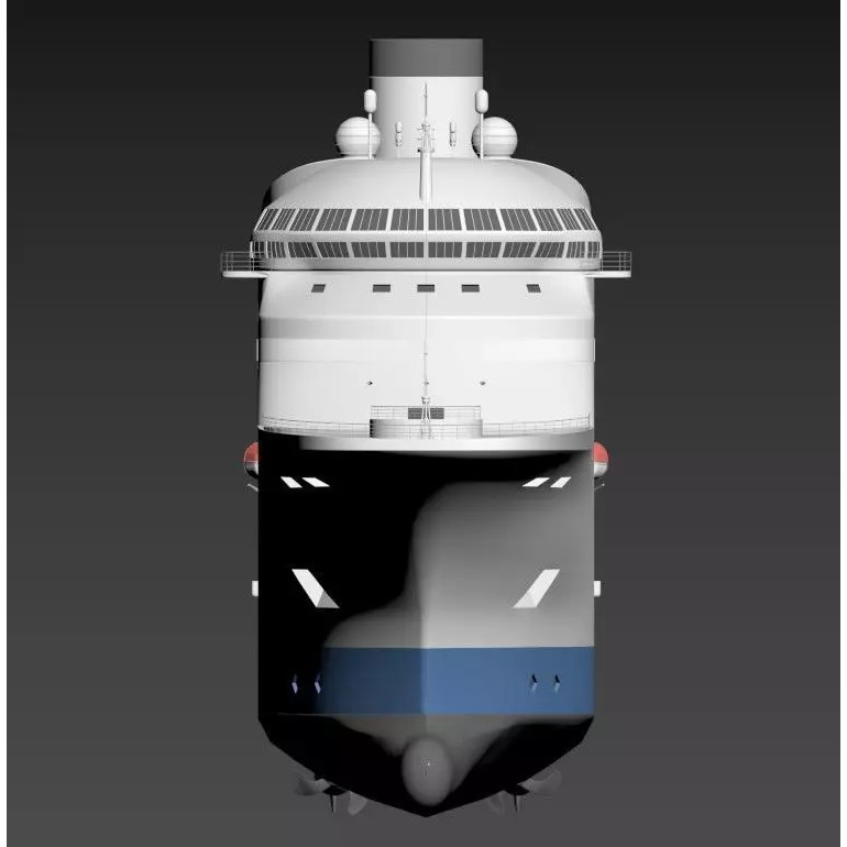 Modern Cruise Ship 3D Model – Detailed Ocean Liner with PBR Textures - View 8