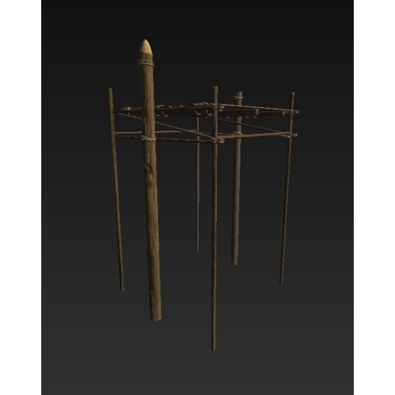 Wooden Harbor 3D Model – Low Poly Nautical Asset, FBX