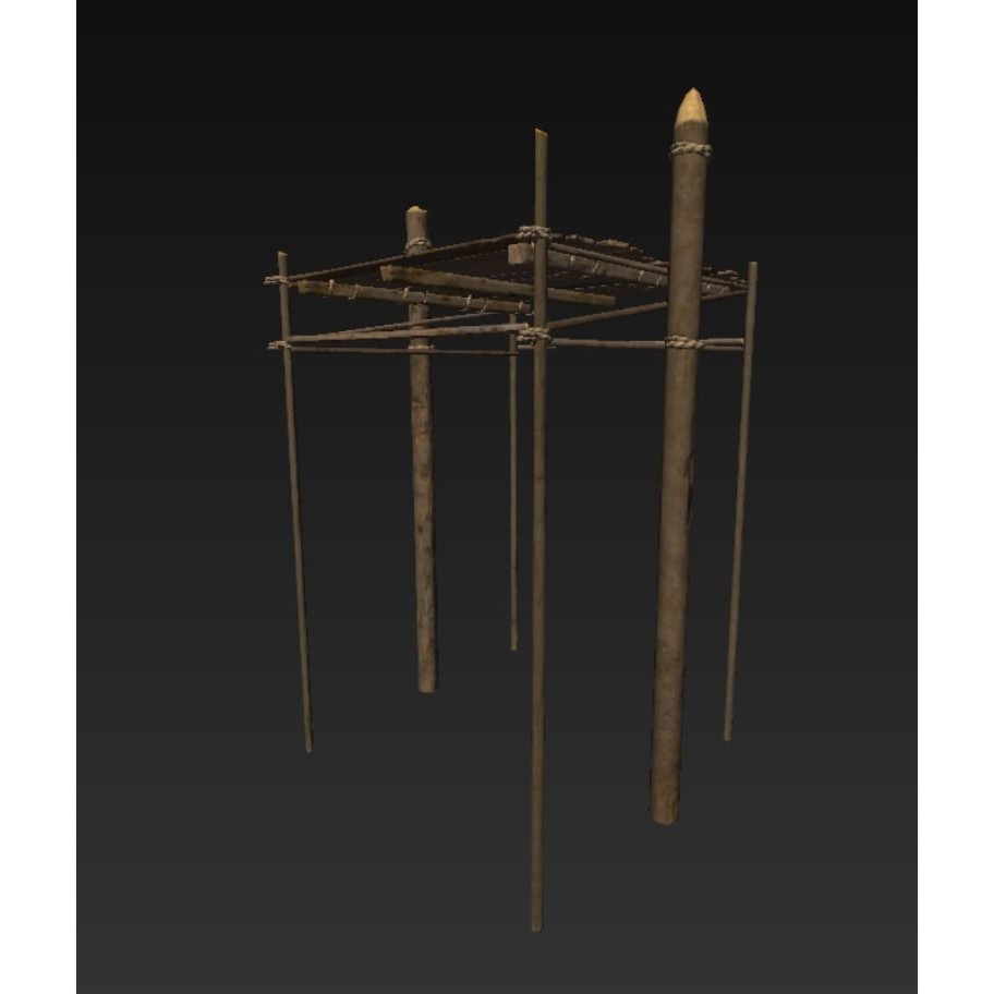 Wooden Harbor 3D Model – Low Poly Nautical Asset, FBX - View 12