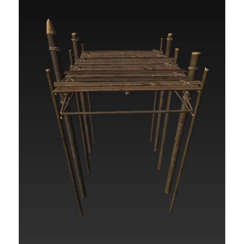 Wooden Harbor 3D Model – Low Poly Nautical Asset, FBX - View 16