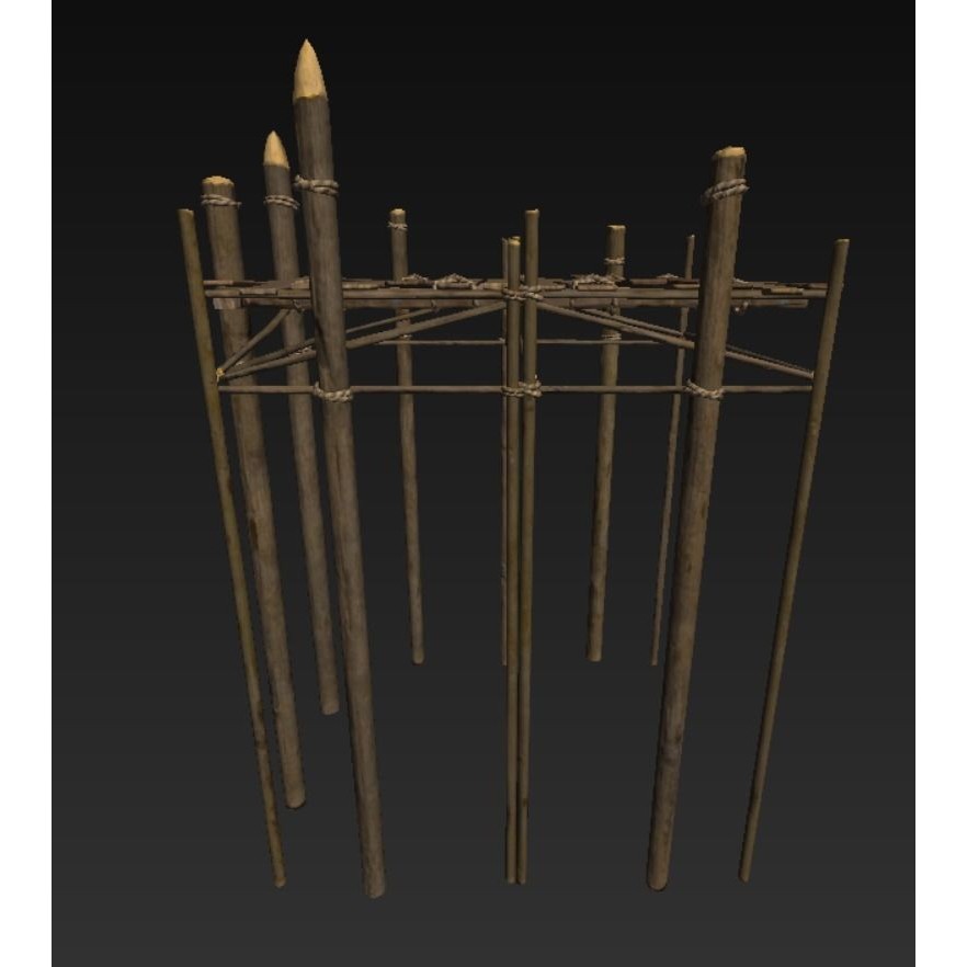Wooden Harbor 3D Model – Low Poly Nautical Asset, FBX - View 18