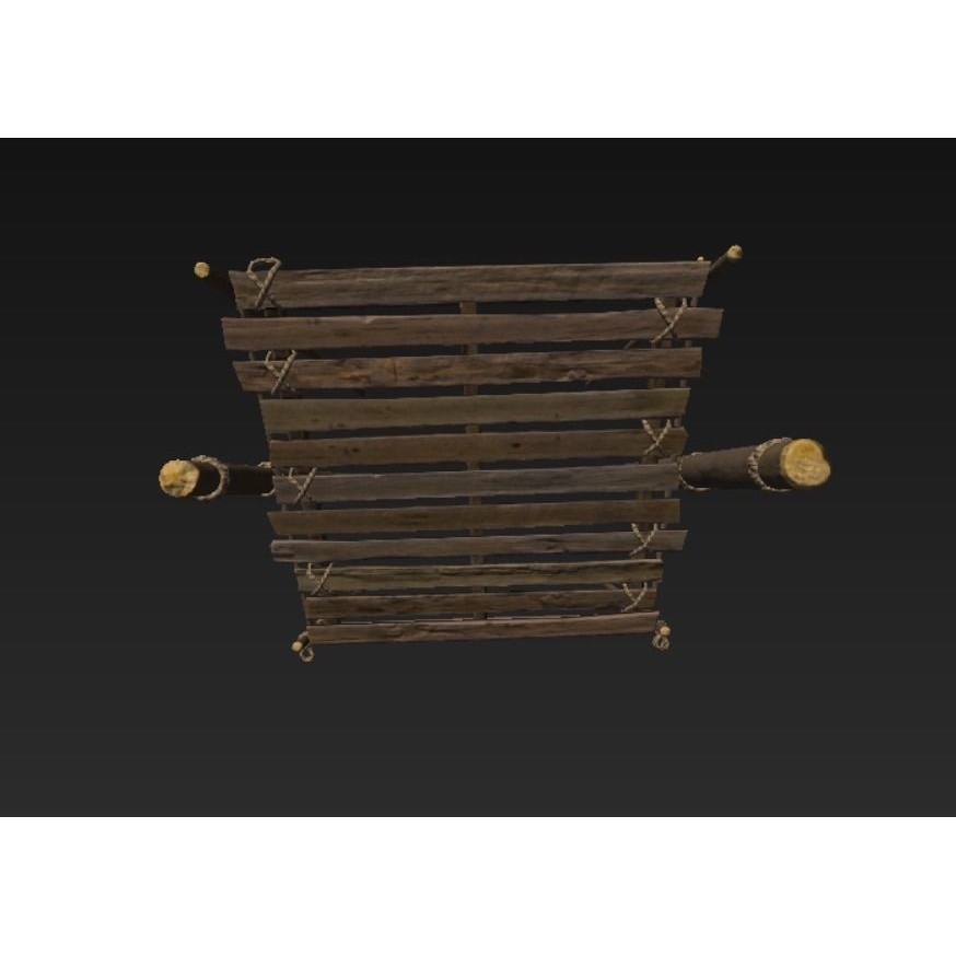 Wooden Harbor 3D Model – Low Poly Nautical Asset, FBX - View 23